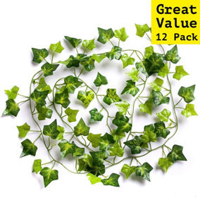 12 Best Artificial 7ft - 210cm English Ivy Garland String Strand Twine Decoration - IL03