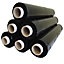 12 Black Stretch Wrap Rolls 400MM x 150M Ideal for Wrapping Bundling Palletizing and Safeguarding Items