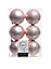 12 Blush Pink Christmas Tree Baubles