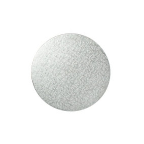 12" Cake Boards Round Silver 3mm Double Thick Cards