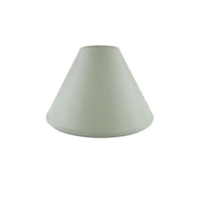 12" Cotton Coolie Lampshade - Light Green