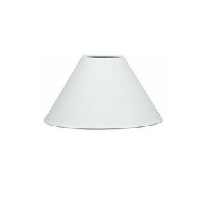 12" Cotton Coolie Lampshade - White