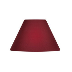 12" Cotton Coolie Lampshade - Wine