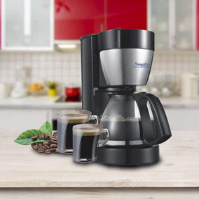 12 Cup Coffee Maker Espresso Kitchen 800W Drinking Hot Drink Machine Gift