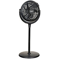 12" Desk & Pedestal Fan - 3 Speed Settings - Adjustable Height - 3-Pin UK Plug