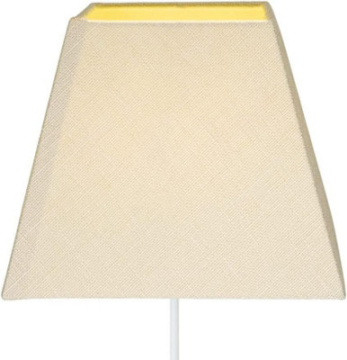 12" Empire Square Linen Lampshade - Cream - 3