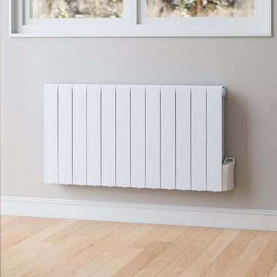 12 Fins 2000W Electric Oil Filled Radiator Space Panel Heater with LED ...
