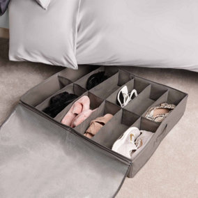 12 Grid Clothes Divider Wardrobe Organiser Sock Tidy Home Shelf Storage Box