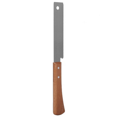 12-inch Precision Flush Cutting Hand Saw with Wooden Handle for Household Woodworking