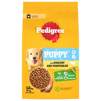 12 kg Pedigree Complete Junior Puppy Dry Dog Food Poultry and