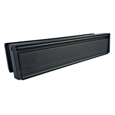 12" letter Box, Door letter box, Black