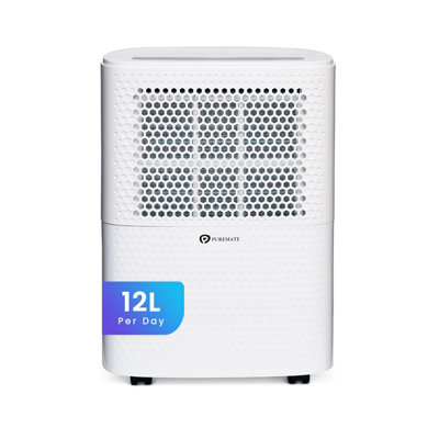 12 Litre Dehumidifier with Air Purifier and Continuous Drainage Hose ...