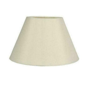 12" Luxury Cotton Textured Fabric Coolie Light Shade Purpose Table Floor Ceiling Practical & Eye Caring Lampshade Cream