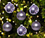 12 Luxury Shatterproof Christmas Baubles Tree Decs 6cm Frosty Lilac