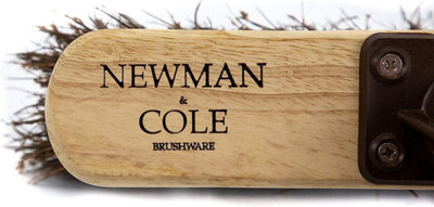 12" Newman and Cole Natural Stiff Bassine Bristles Wooden Brush Head - 4