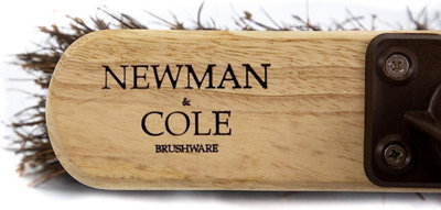 12" Newman and Cole Natural Stiff Bassine Bristles Wooden Brush Head