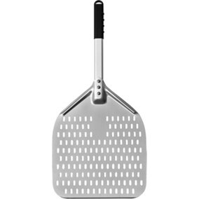 12" Non-Stick Perforated Pizza Peel with Long Handle - Ideal for Ooni Pizza Ovens
