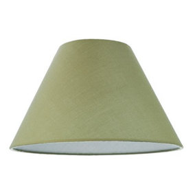12" Olive Green Cotton Coolie Lampshade Suitable for Table Lamp or Pendant