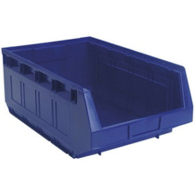 12 PACK Blue 310 x 500 x 190mm Plastic Storage Bin - Warehouse Part Picking Tray