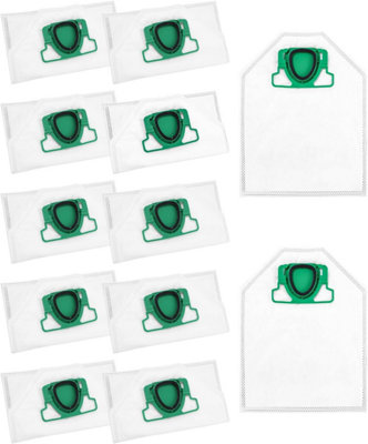 FERRGIA Kit Complet 8 Sacs Aspirateur Microfibre + 2 Filtres HEPA Pour Vorwerk Kobold VK200 FP200 - Filtration 5 Couches Anti-Allergènes