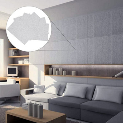 12 Pack Grey Soundproof Wall Panels Wall Decoration Sound Absorbing ...