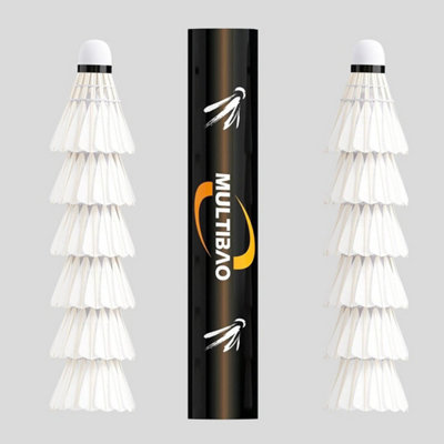 12-Pack Professional Badminton Shuttlecocks Premium