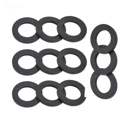 12-Pack Rubber Washer Rings for Shower Faucet Water Pipe Sealing Replacement