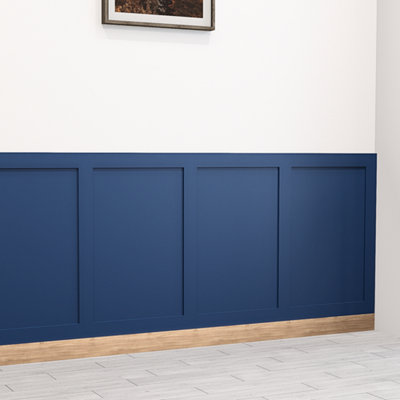 12 Pack Shaker MDF Wall Panel Kit Wall Panelling Kit with 6 x 100cm and ...