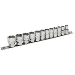 12 PACK Socket Set 3/8" Metric Square Drive - 6 Point LOCK-ON Rounded Heads