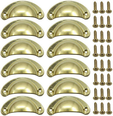 12 Pack Vintage shell handles, suitable for dressing tables and kitchen ...