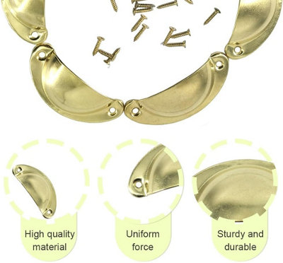12 Pack Vintage shell handles, suitable for dressing tables and kitchen ...