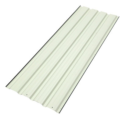 12 pcs Black Metal Corrugated Roofing Sheet for Garden Storage Shed L 129 cm x W 45 cm x T 0.27 mm - 5