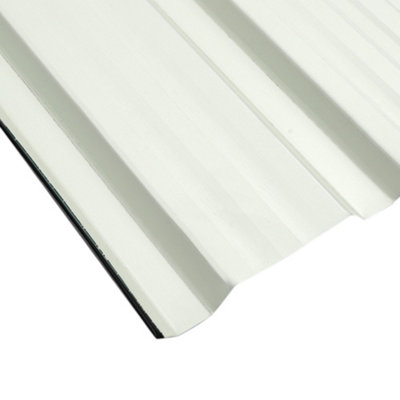 12 pcs Black Steel Corrugated Roofing Sheet Roof Cover for Garden Shed L 115 cm x W 45 cm x T 0.27 mm - 4