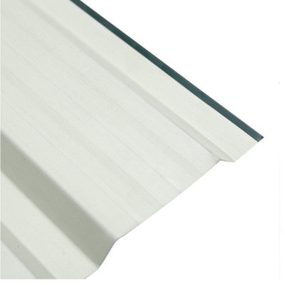 12 pcs Dark Green Metal Corrugated Roofing Sheets for Garden Shed L 115 cm x W 45 cm x T 0.27 mm - 5