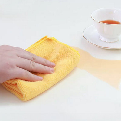 12 PCS Microfiber Cleaning Cloths Highly Absorbent Cleaning Supplies for Kitchen Car Care 30cm W x 30cm L