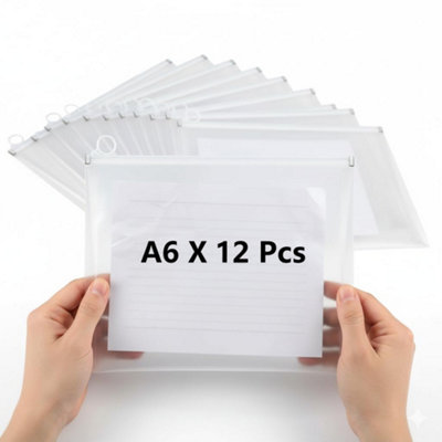 Triplast A6 Documentenhouder - 100 Stuks, Doorzichtig, Peel & Seal, 158x110mm