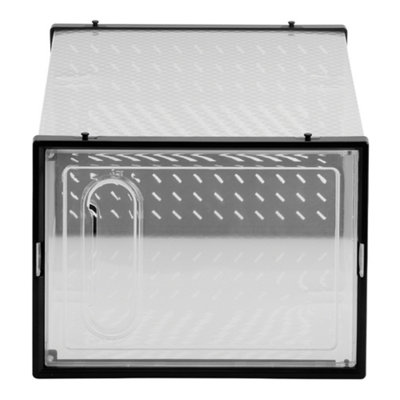 12 PCS Transparent Plastic Stackable Shoe Storage Box with Magnetic ...