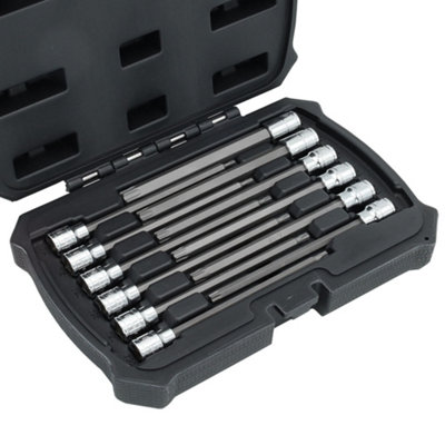 12-Piece 3/8 inch Drive 6-Inches Long Torx Bit Socket Set, T10 to T60 ...