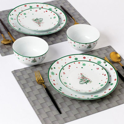 12-Piece Christmas Tree Dinner Set