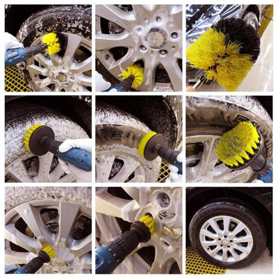 12 Piece Drill Cleaning Attachment Set - High-speed Rotation With High Quality Bristle Brush - Made From Durable Material - 4