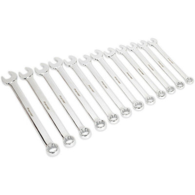 12-Piece Extra Long Metric Spanner Set - 20 to 32mm Professional Quality