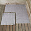 12 Piece Grey Wood Effect EVA Foam Floor Protective Mats 60x60cm Each Set Gyms, Garages, Camping, Covers 4.32 sqm (46.5 sq ft)