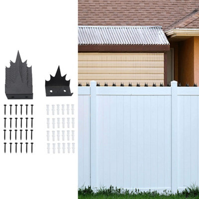 12-Piece Iron Security Fence Spikes with Dual Anti-Rust Coating for ...