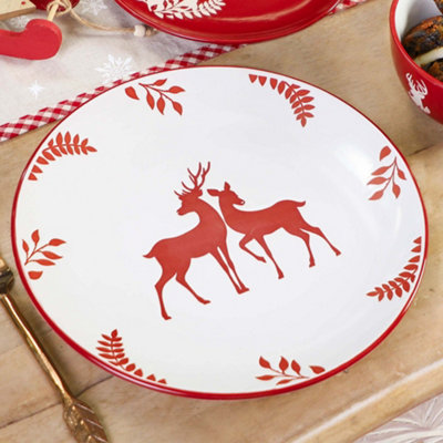 Stoneware christmas dishes outlet