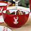 12 Piece Red Stag Stoneware Dinner Set