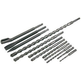 12 Piece Sds Drill and Chisel Set Drill Bits (Neilsen CT0287)