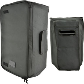 12" Quality Padded Speaker Transit Carry Case Bag Outdoor Transport Gig Zip