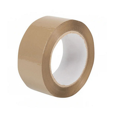 12 Rolls of Brown 50mm x 66m Strong Sticky Packaging Parcel Tapes - 3
