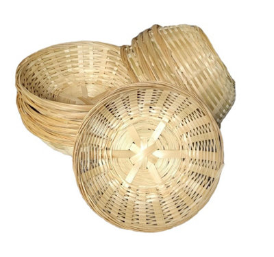 Christmas Empty Hamper Basket 2Pcs Gift Baskets Empty Woven Bamboo Gift Basket With 4 Bags,2 Pull Bows And Shredded Paper Hamper Baskets For Baby Shower,Birthday,Housewarming(30x20x16cm
