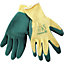 12 Rubber Coated Builders Garden Work Latex Gloves Extra Large